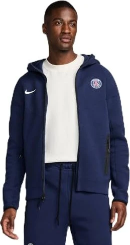 Nike Paris Saint-Germain Tech Fleece Windrunner Fußball Hoodie midnight navy/white