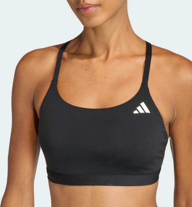 adidas Optime Essentials Light-Support Sport-BH schwarz (Damen) (KA4714) – Bild 6
