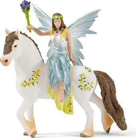 Schleich Bayala - Eyela in festlicher Kleidung, reitend