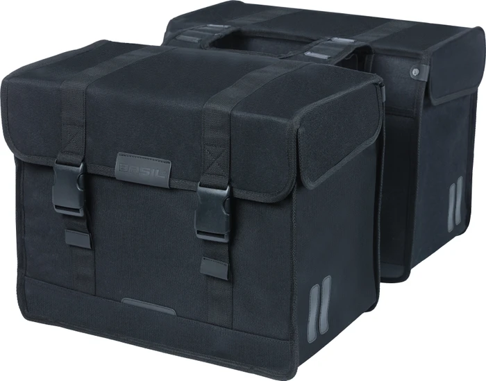 Basil Kavan Eco Classic Doppeltasche Gepäcktasche schwarz