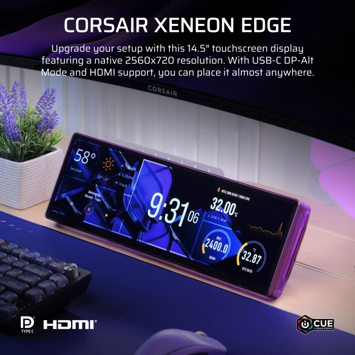 Corsair Xeneon Edge, Atomic Purple, 14.5"