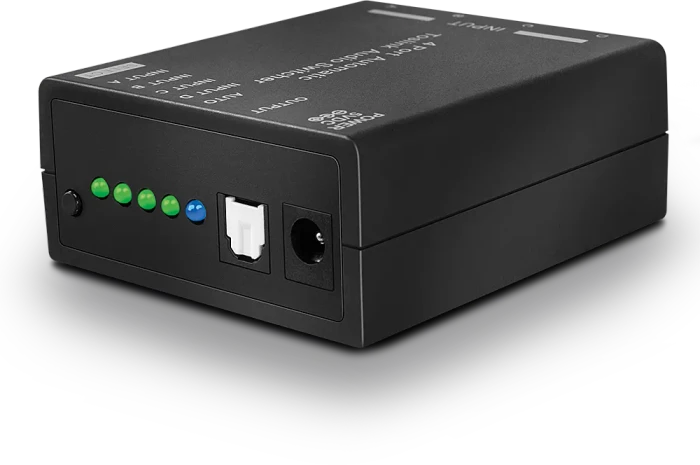 Lindy Automatischer optischer Audio Switch, Toslink S/PDIF Audio Switch, 4-port