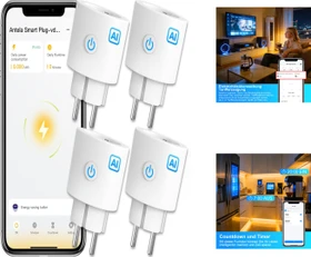 Antela Wi-Fi Smart Plug, 4er-Pack