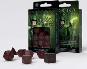 Q-Workshop Würfelset Elvish - black & red