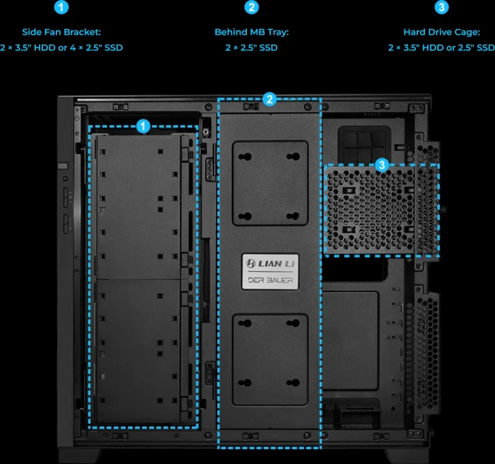 Lian Li O11 Dynamic / O11D EVO RGB, schwarz, Glasfenster