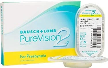 Bausch&Lomb PureVision 2 HD for Presbyopia, -9.25 Dioptrien, 3 Stück