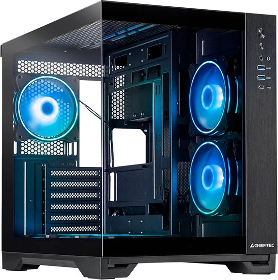Chieftec Visio, schwarz, Glasfenster