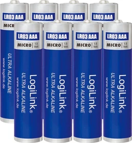 LogiLink Ultra Power Alkaline Micro AAA, 8er-Pack