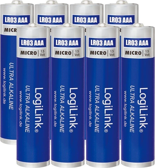 LogiLink Ultra Power Alkaline Micro AAA, 8er-Pack
