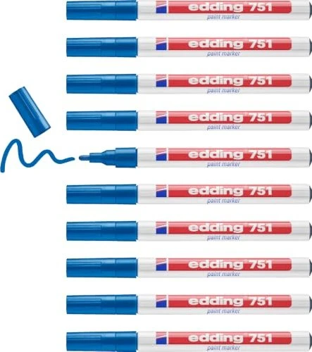 edding 751 Lackmarker blau, 10er-Pack