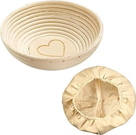 Westmark Gärkörbchen Herz mit Bezug rund 24.5cm