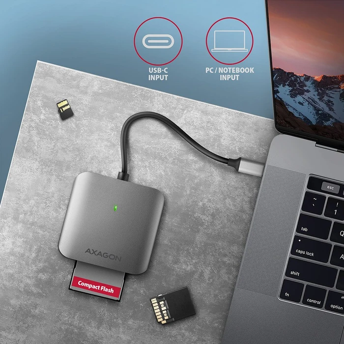 Axagon Multi-Slot-Cardreader, USB-C 3.0 [Stecker]