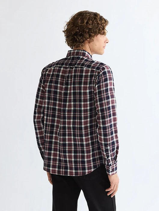 Wrangler Regular 1 Pocket Hemd langarm rose indigo (Herren)