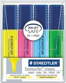 Staedtler Textsurfer classic 364 gelb/grün/pink/blau, 4er-Set, Etui