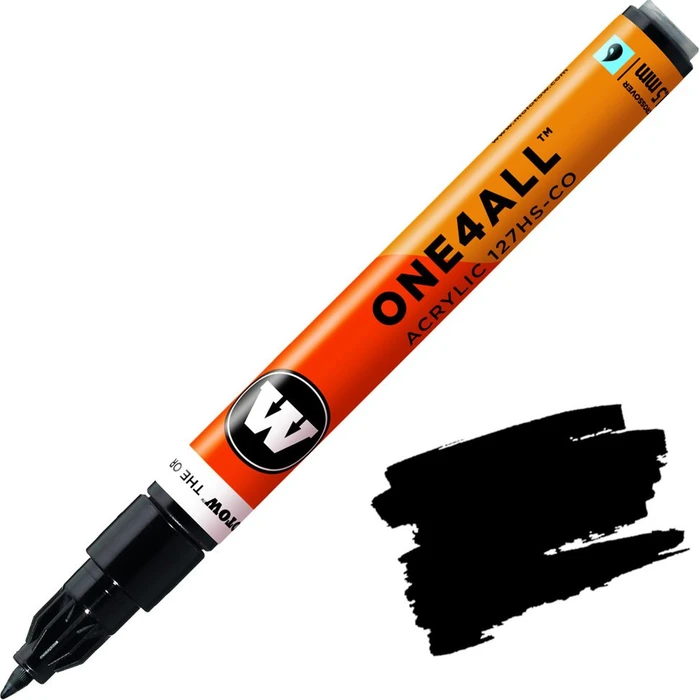Molotow ONE4ALL 127HS-CO 1.5mm Acrylmarker signalschwarz