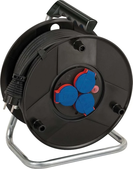 Brennenstuhl BAT Gewerbe-/Baustellen-Kabeltrommel, Schuko auf 3x Schuko, 40m, IP44, H07RN-F 3G1,5