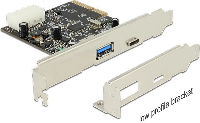 DeLOCK 1x USB-A 3.1, 1x USB-C 3.1, PCIe 3.0 x2