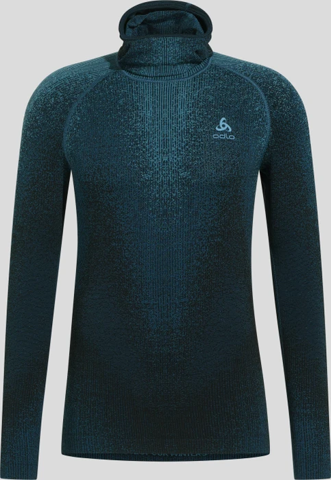 Odlo POW Blackcomb Baselayer Funktionsshirt langarm provincial blue (Herren)