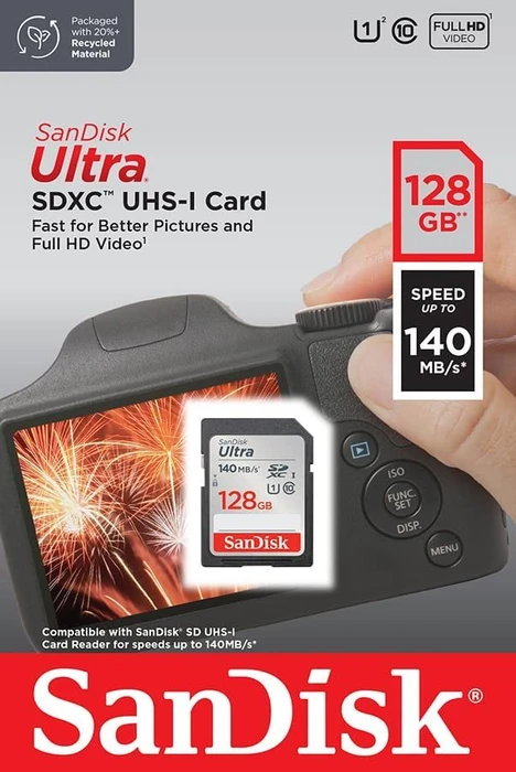 SanDisk Ultra R140 128GB, UHS-I U1, Class 10