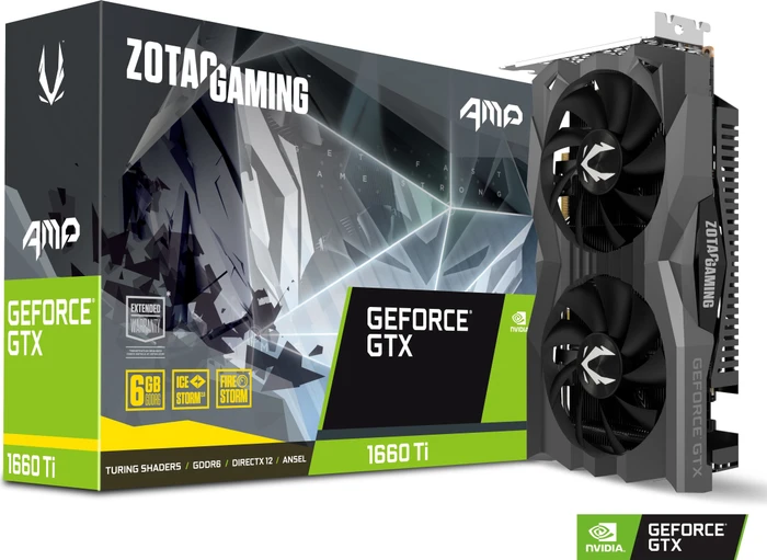 Zotac Gaming GeForce GTX 1660 Ti AMP, 6GB GDDR6, HDMI, 3x DP