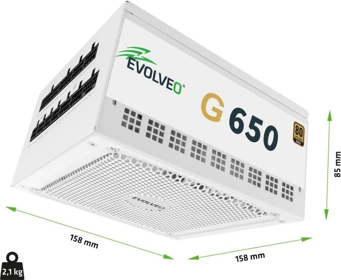 Evolveo Gold Series G650 weiß 650W, ATX 3.1