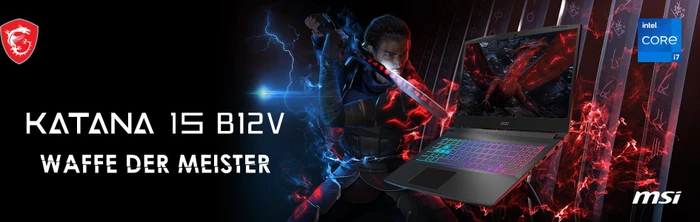 MSI Katana 15 B13VFK-2212, Core Black, Core i7-13620H, 16GB RAM, 512GB SSD, GeForce RTX 4060, DE