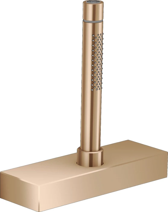 Hansgrohe Axor Edge Stabhandbrause Wannenrand-Set polished red gold