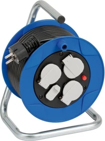 Brennenstuhl Garant Kabeltrommel mit USB, Schuko auf 3x Schuko, 15m, IP20, H05VV-F 3G1,5