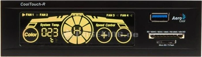AeroCool CoolTouch-R schwarz, 5.25" Lüftersteuerung 4-Kanal