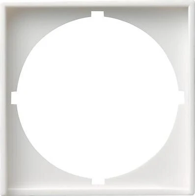 Gira Adapterrahmen mit rundem Ausschnitt 50x50mm, reinweiß