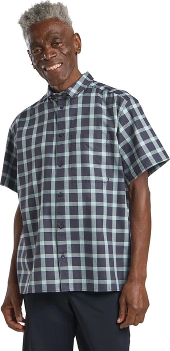 Jack Wolfskin Planalto Hemd kurzarm check dark navy (Herren)