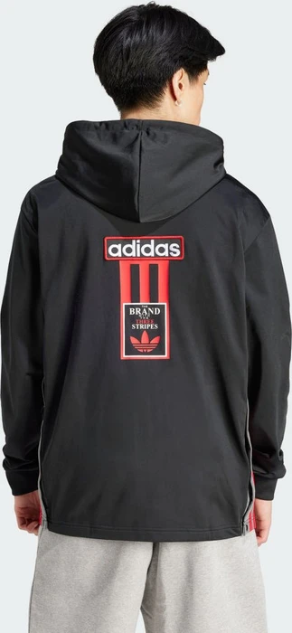 adidas Adicolor Adibreak Trainingsjacke black/better scarlet/grey four (Herren)