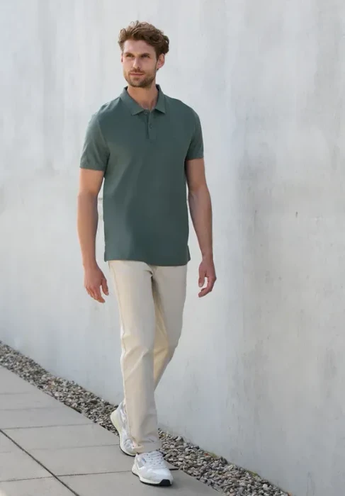 Street One Piquée mit Logo Poloshirt kurzarm teal green (Herren)