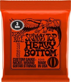 Ernie Ball Nickel Wound Skinny Top Heavy Bottom Slinky 3-Pack
