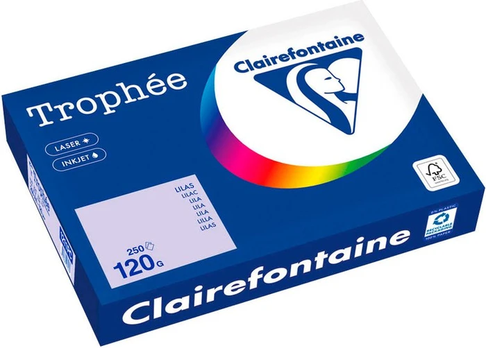Clairefontaine Trophée Universalpapier matt lila, A4, 120g/m², 250 Blatt