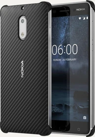 Nokia CC-802 Carbon Fibre Design Case für Nokia 6 schwarz