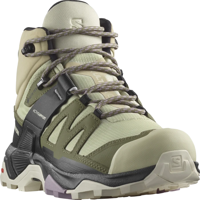 Salomon X Ultra 4 Mid GTX alfalfa/deep lichen green/almond milk (Damen)