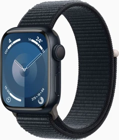 Apple Watch Series 9 (GPS) 41mm Aluminium Mitternacht mit Sport Loop Mitternacht