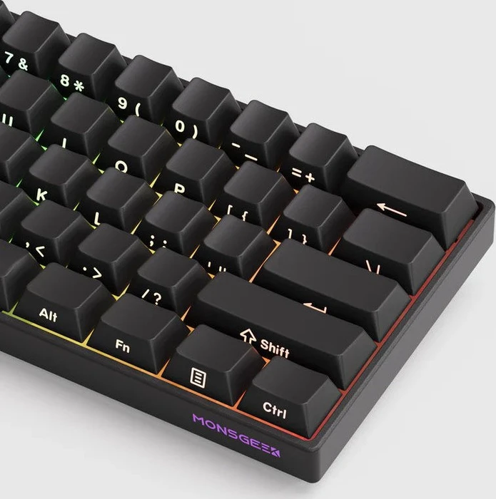 Akko MonsGeek FUN60 Pro HE, schwarz, LEDs RGB, hot-swap, Akko Glare Magnetic, USB, US