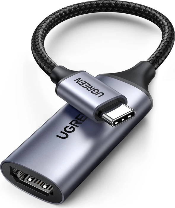Ugreen HDMI Adapterkabel, USB-C [Stecker] auf HDMI 2.0 [Buchse] 4K60Hz, Adapterkabel, 10cm