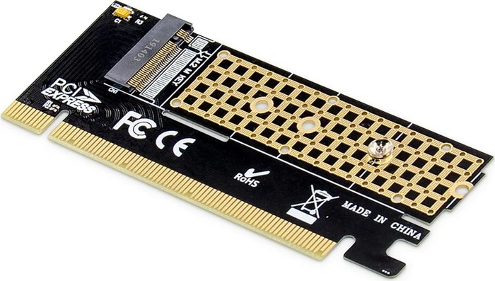 Digitus M.2 NVMe SSD PCI Express 3.0 x16 Add-On Card