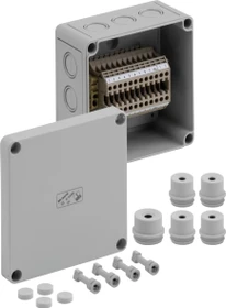 Spelsberg RK 4/12-12x4² Reihenklemmengehäuse, mit Schutzart IP54/IP66, Nennquerschnitt 4 mm²