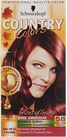 Schwarzkopf Country Colors Haartönung 58 grand canyon granatrot, 123ml