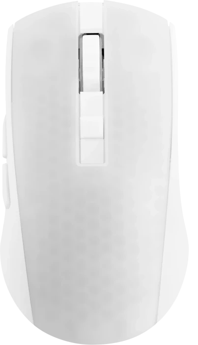 Deltaco WM89 Wireless RGB Lightweight Gaming Mouse weiß/transluzent, USB
