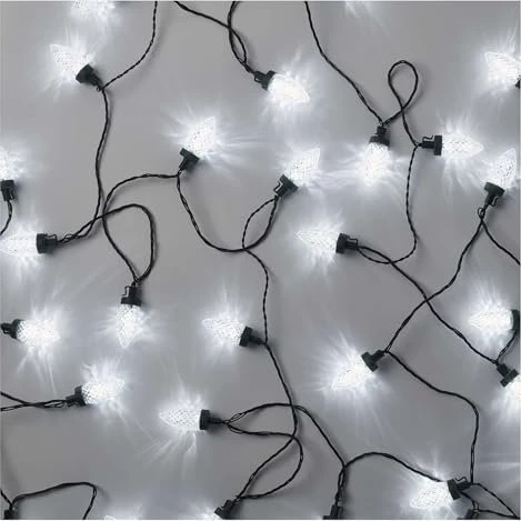 Emos Zapfen Lichterkette LED 50x tageslichtweiß