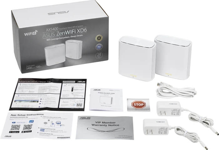 ASUS ZenWiFi XD6, AX5400, weiß, 2er-Pack