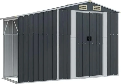 vidaXL Metall Gerätehaus 277x93cm anthrazit