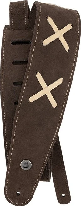 D'Addario Suede Vintage Guitar Strap Brown