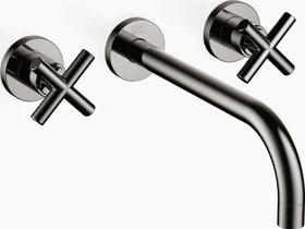 Dornbracht Tara Wandbatterie 240 ohne Ablaufgarnitur dark chrome