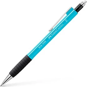 Faber-Castell Grip 1345 Druckbleistift 0.5mm graphit, hellblau, Radierer